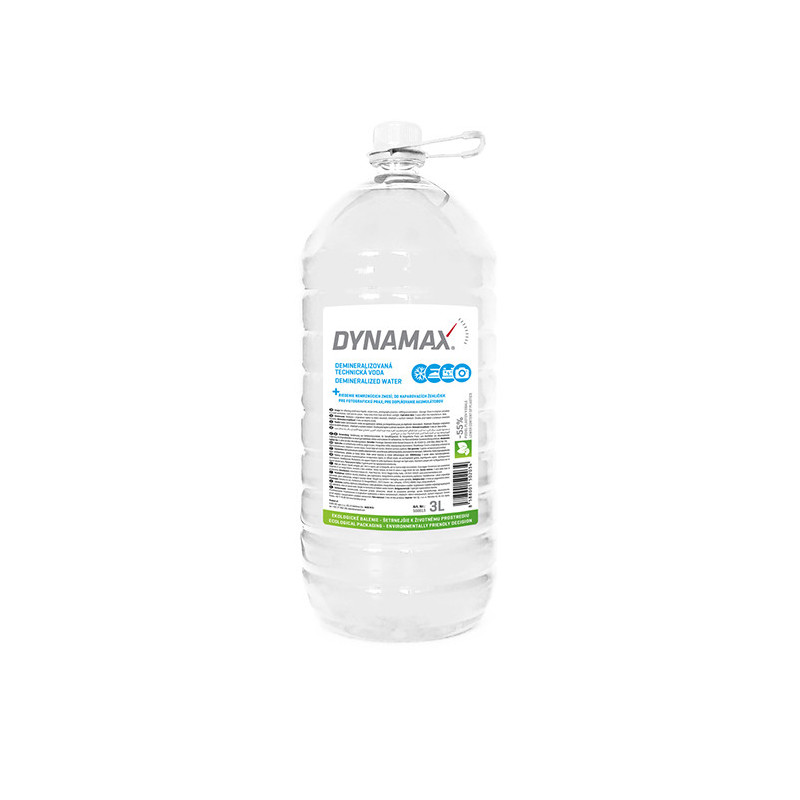 DYNAMAX DEMINERALIZOVANÁ TECHNICKÁ VODA 3L