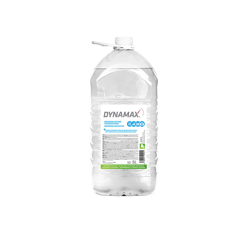 DYNAMAX DEMINERALIZOVANÁ TECHNICKÁ VODA 5L