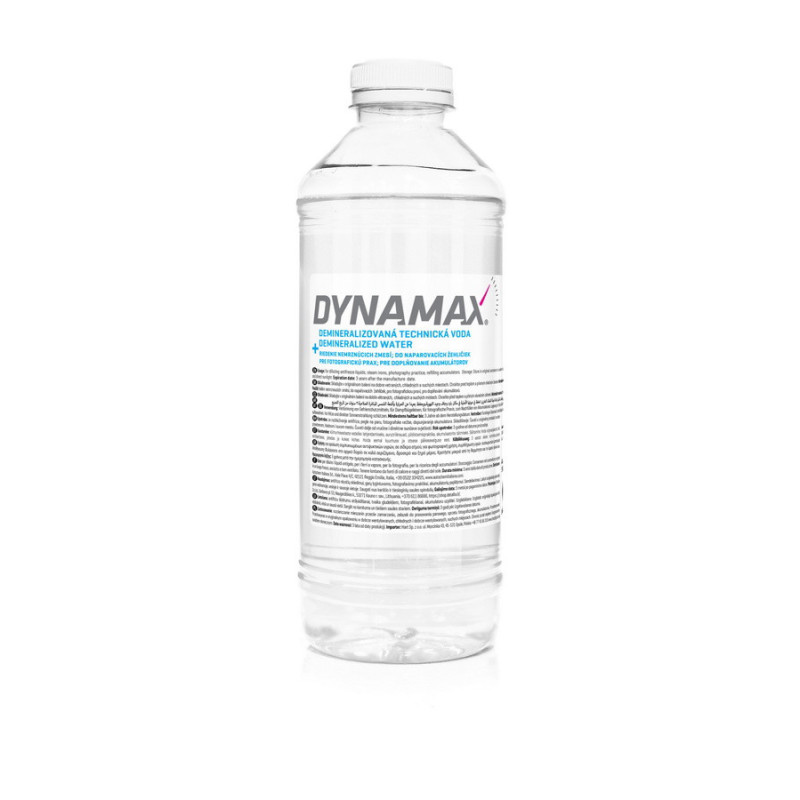 DYNAMAX DEMINERALIZOVANÁ TECHNICKÁ VODA 1L